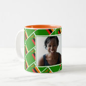 BEST-ZAMBIAN-MAMA Personalisiertes ZAMBIA-FLAG-Fot Zweifarbige Tasse (Vorderseite Links)