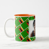 BEST-ZAMBIAN-MAMA Personalisiertes ZAMBIA-FLAG-Fot Zweifarbige Tasse (Links)