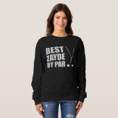 Best Zayde By Par Jewish Grandpa Golfer Pun Sweatshirt (Vorne ganz)
