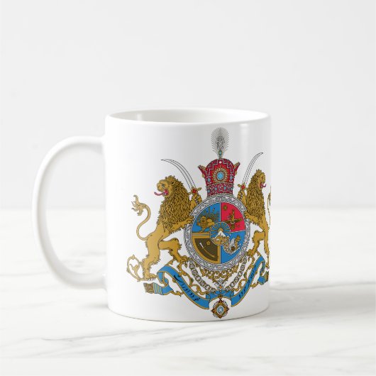 Bestand-Kaiserliche Wappen Irans Kaffeetasse (Links)