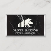 Bestände | Logo für den Bärenmarkt | Marmor Visitenkarte (Vorderseite)