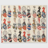 BESTÄNDE VON WAFFEN FÜR MITTELSTADTTEILNEHMER GESCHENKPAPIER (Flach)