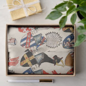 BESTÄNDE VON WAFFEN FÜR MITTELSTADTTEILNEHMER SEIDENPAPIER (Geschenk)