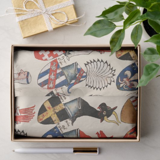 BESTÄNDE VON WAFFEN FÜR MITTELSTADTTEILNEHMER SEIDENPAPIER (Geschenk)