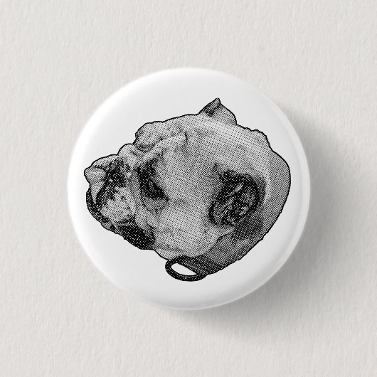 Beständiger freundlicher Blick Button (Vorderseite)