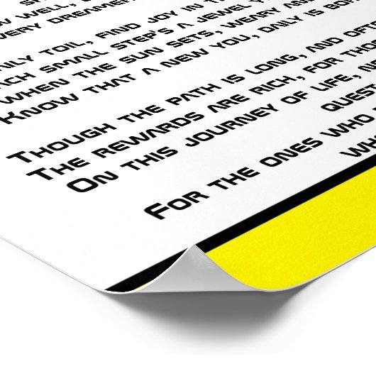 Beständigkeit Poster (Ecke)