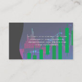 Bestandsaufnahme | Green Candlestick Chart Visitenkarte (Rückseite)