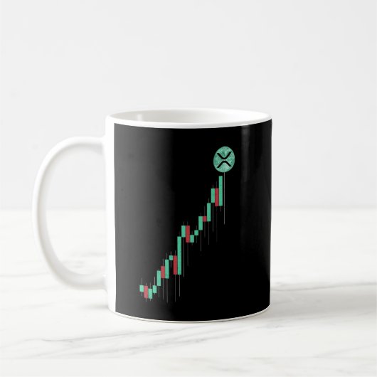 Bestandsdiagramm zur Mondripple XRP-Kryptomünze Kaffeetasse (Links)
