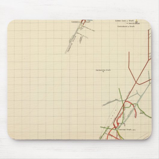 Bestandsminenkarten Nummer VII Mousepad (Vorne)