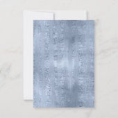 Bestandteile und Angaben zum Inhalt einfügen Blue  Einladung (Rückseite)