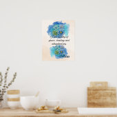 Bestärkender Glaube: Ich bin würdig der Gnade, Hei Poster (Küche)