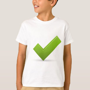 bestätigen-679245 GRÜNES KARO MARK CORRECT SYMBO T-Shirt