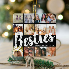 BESTÄTIGKEITEN, Foto-Collage & Namen | Weihnachten Keramikornament