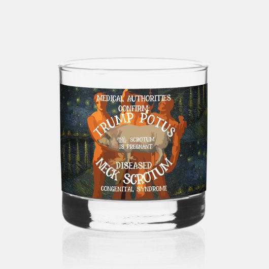 BESTÄTIGT, DASS TRUMP SCHWANGERSCHUTZ HAT WHISKYGLAS (Rückseite)