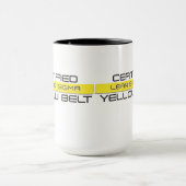 Bestätigt lehnt sechs Sigma-gelbe Tasse (Zentrum)