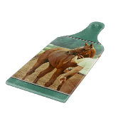 Bestätigtes Thoroughbred-Rennpferd 1978 Schneidebrett (Ecke)