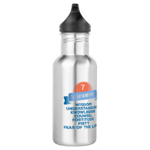 Bestätigung 7 Geschenke des Heiligen Geistes Edelstahlflasche
