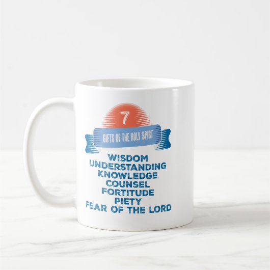 Bestätigung 7 Geschenke des Heiligen Geistes Kaffeetasse (Links)