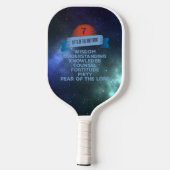 Bestätigung 7 Geschenke des Heiligen Geistes Pickleball Schläger (Rückseite)