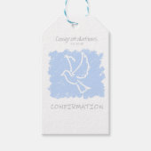 Bestätigung - blau geschenkanhänger (Vorderseite)