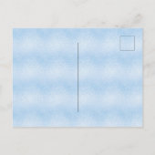 Bestätigung Blue Junge elegante Skript einfach Einladungspostkarte (Rückseite)