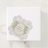 Bestätigung botanischer geometrischer Grünflächen Geschenkanhänger (Beispiel)