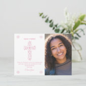 Bestätigung Dankeschön Karte - Mädchen - Foto (Stehend Vorderseite)