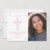 Bestätigung Dankeschön Karte - Mädchen - Foto (Vorderseite)