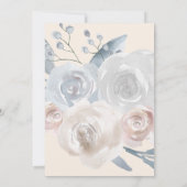 Bestätigung der Aquarellblumen Einladung (Rückseite)