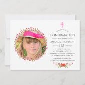 Bestätigung der Aquarelle-Wildblume Einladung (Vorderseite)