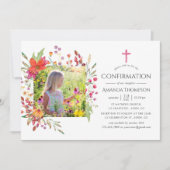 Bestätigung der Aquarelle-Wildblume Einladung (Vorderseite)