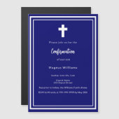 Bestätigung der Blaujungen der Marine Magneteinladung (Vorne/Hinten)