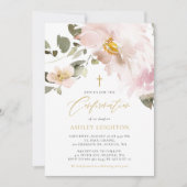 Bestätigung der Blume für weibliche Wasserfarben Einladung (Vorderseite)