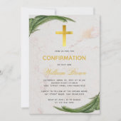 Bestätigung der botanischen Imitate im westlichen Einladung (Vorderseite)