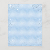 Bestätigung der Einladung eines hellblauen Jungen (Rückseite)