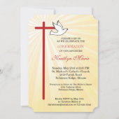 Bestätigung der Einladung Tochter Cross Dove Rays (Vorderseite)