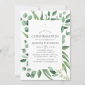 Bestätigung der Eukalyptus Greenery Einladung (Vorderseite)