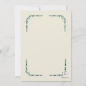 Bestätigung der europäischen Ecken Einladung (Rückseite)