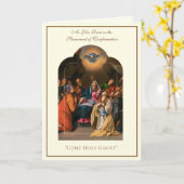 Bestätigung der Heiligen Geister Pfingsten Jungfra Karte (Gelbe Blume)