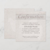 Bestätigung der Heiligen Geisttaube mit Kreuztaube Einladung (Vorne/Hinten)