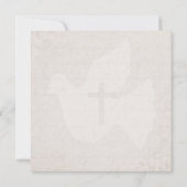 Bestätigung der Heiligen Geisttaube mit Kreuztaube Einladung (Rückseite)