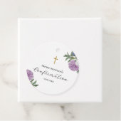 Bestätigung der Hübschen Lila Blüte mit Kreuz Geschenkanhänger (Beispiel)