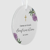 Bestätigung der Hübschen Lila Blüte mit Kreuz Ornament (Vorderseite)