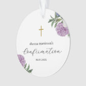 Bestätigung der Hübschen Lila Blüte mit Kreuz Ornament (Vorderseite)