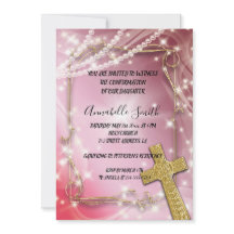 BESTÄTIGUNG DER hübschen Pink Pearl Cross