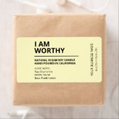 Bestätigung der Minimalistischen gelben Kerzenleuc (Insitu)