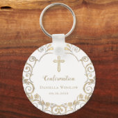 Bestätigung der personalisierten White-Cross-Girls Schlüsselanhänger (Vorderseite)