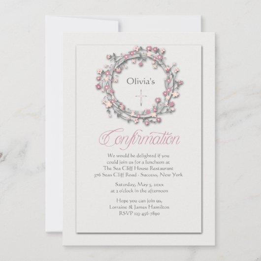 Bestätigung der religiösen Einladung (Vorderseite)