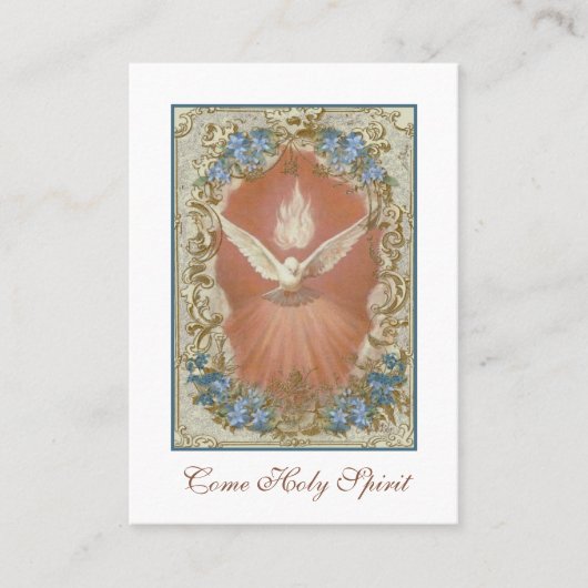 Bestätigung der religiösen Heiligen Geisttaube Platzkarte (Vorderseite)