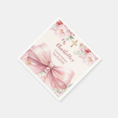 Bestätigung der Rosa-Bogen-Blüten Serviette (Ecke)